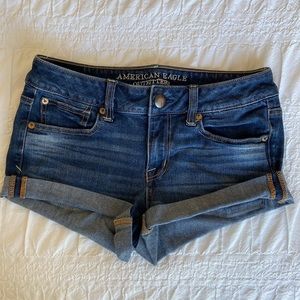 American Eagle Shortie Denim Shorts